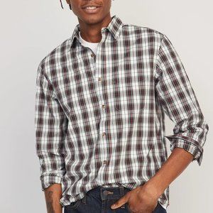 Old Navy Regular-Fit Built-In Flex Patterned Everyday Shirt for Men